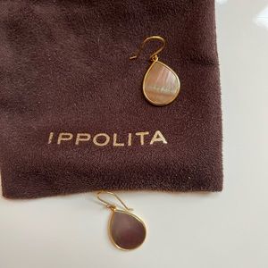 Ippolita designer Mother of Pearl and 18k Gold earrings